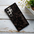 Custom Name Dark Tortoiseshell Serif Galaxy Case